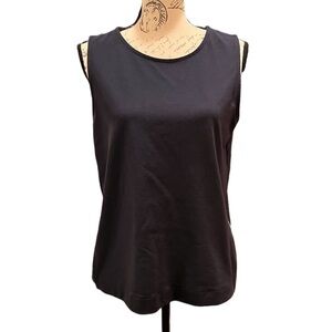 Ann Taylor sleeveless top with side zipper detail size M